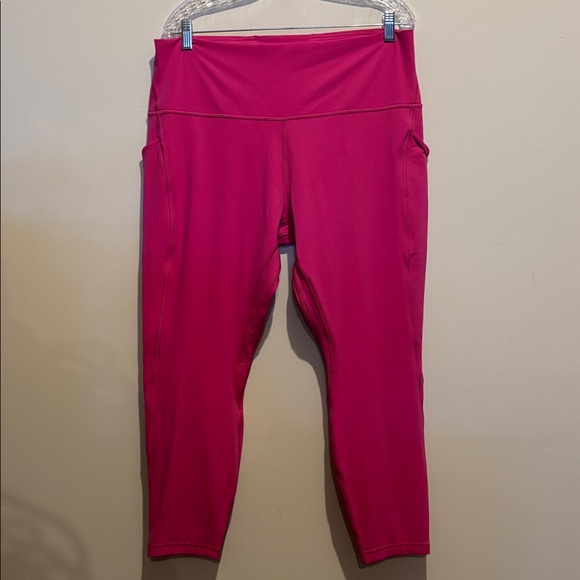 Lululemon Align High-Rise Pant with Pockets 25" Sonic Pink size 18 - Picture 2 of 6